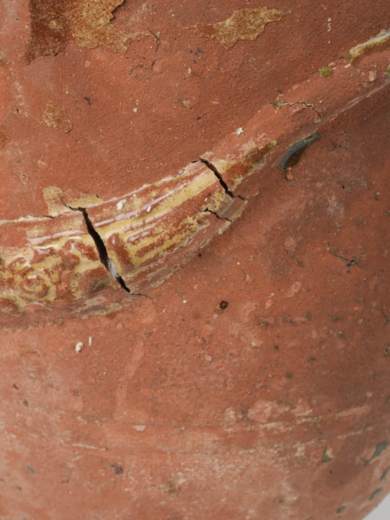 Worn Anduze garland motif vase