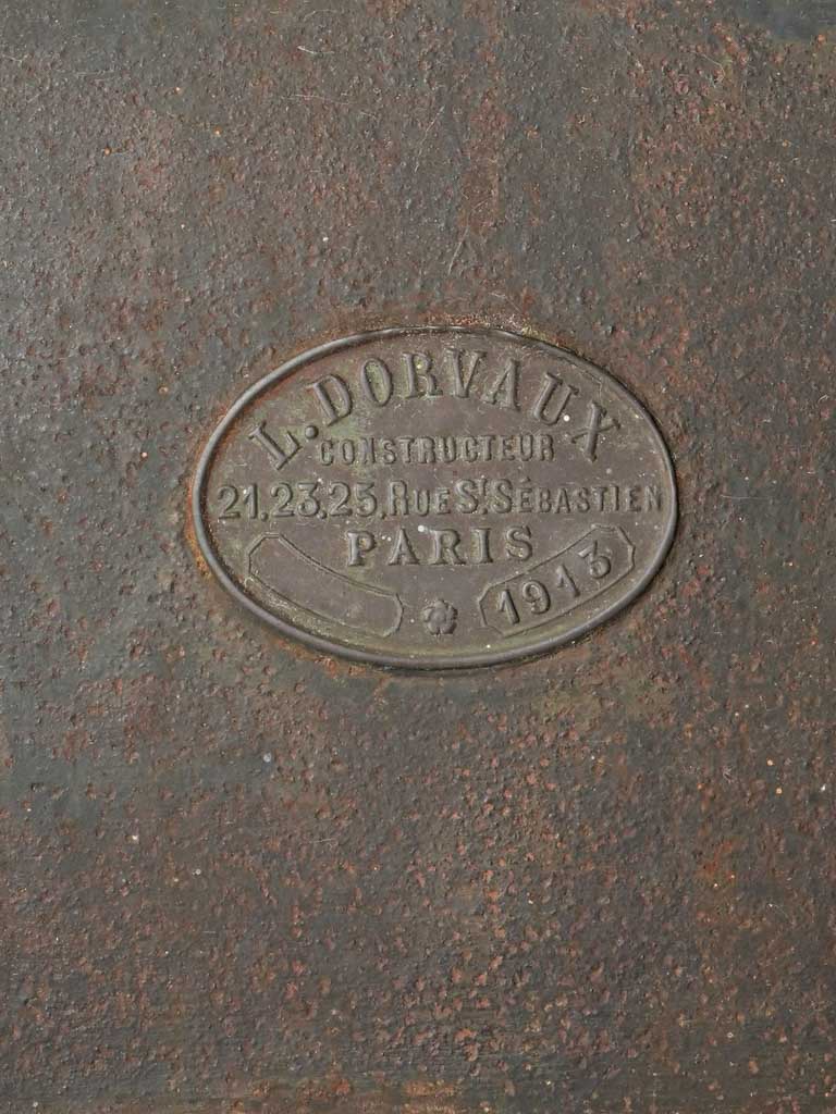 Aged patina Parisian brass lantern