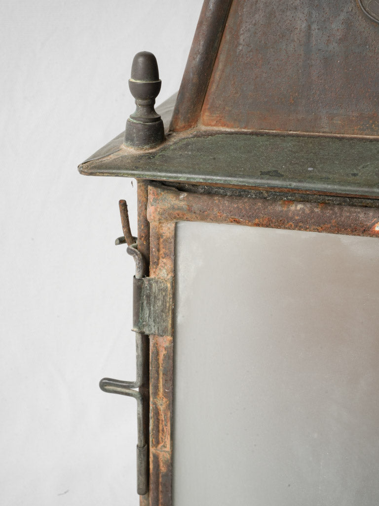Decorative brass hanging lantern