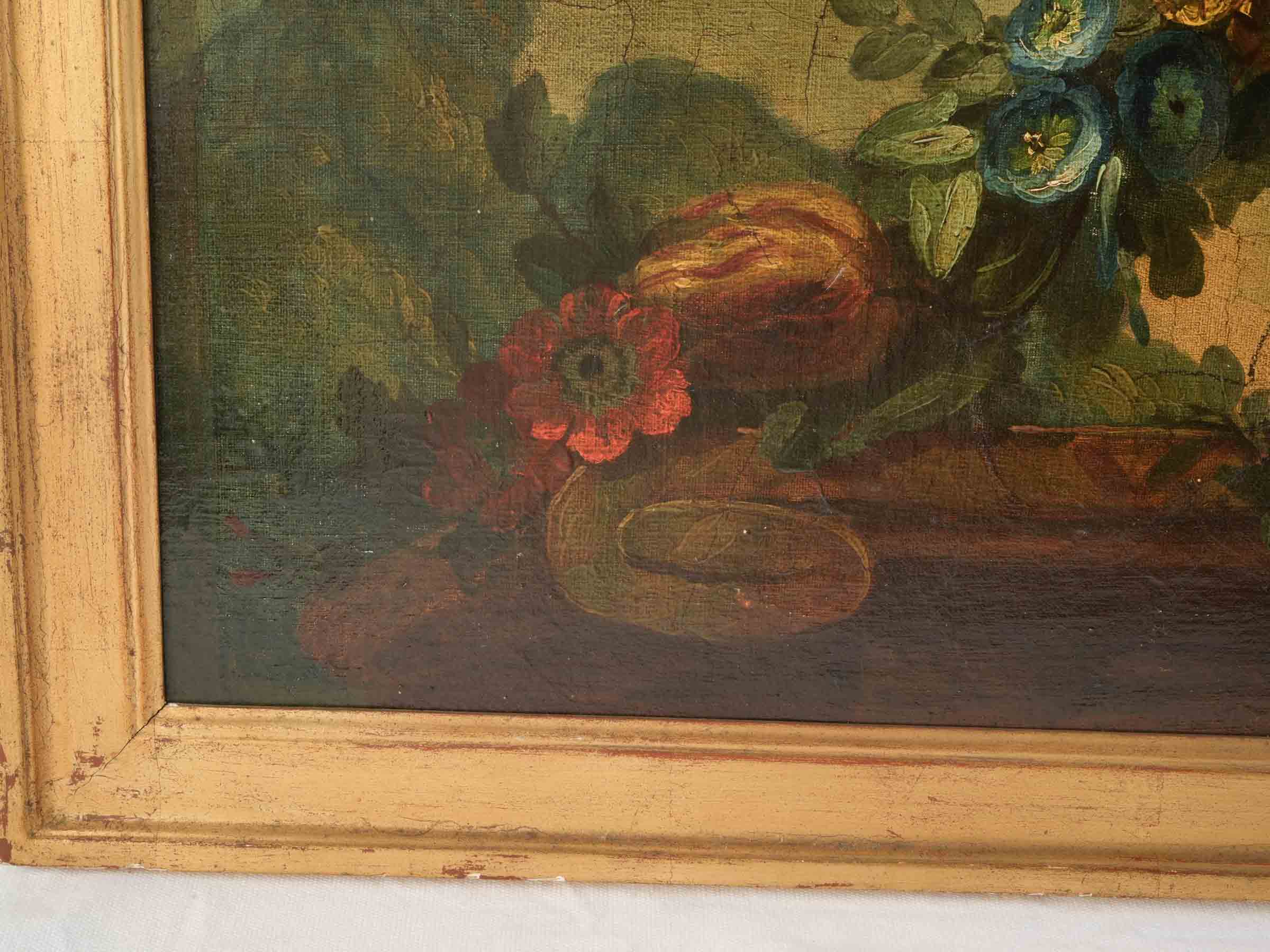 Painterly depth floral paintings pair  