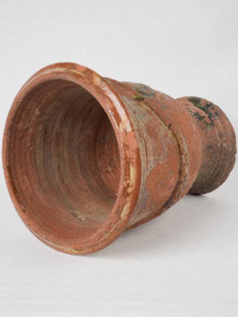 Artisanal Boisset glazed terracotta vase