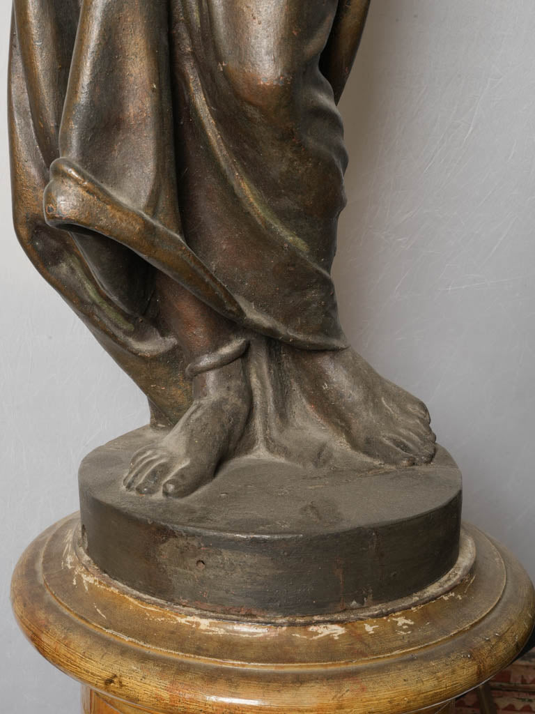 Late 19th Century French Cast-Iron Orientalist Figural Floor Lamp - 78¾" x 13¾"