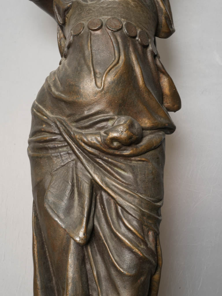 Late 19th Century French Cast-Iron Orientalist Figural Floor Lamp - 78¾" x 13¾"
