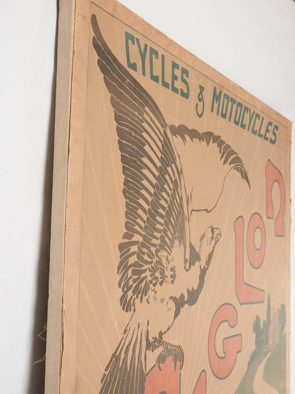 Vintage motorbike advertising collectible