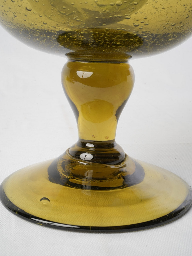 Baluster Stem Glass Punch Bowl  