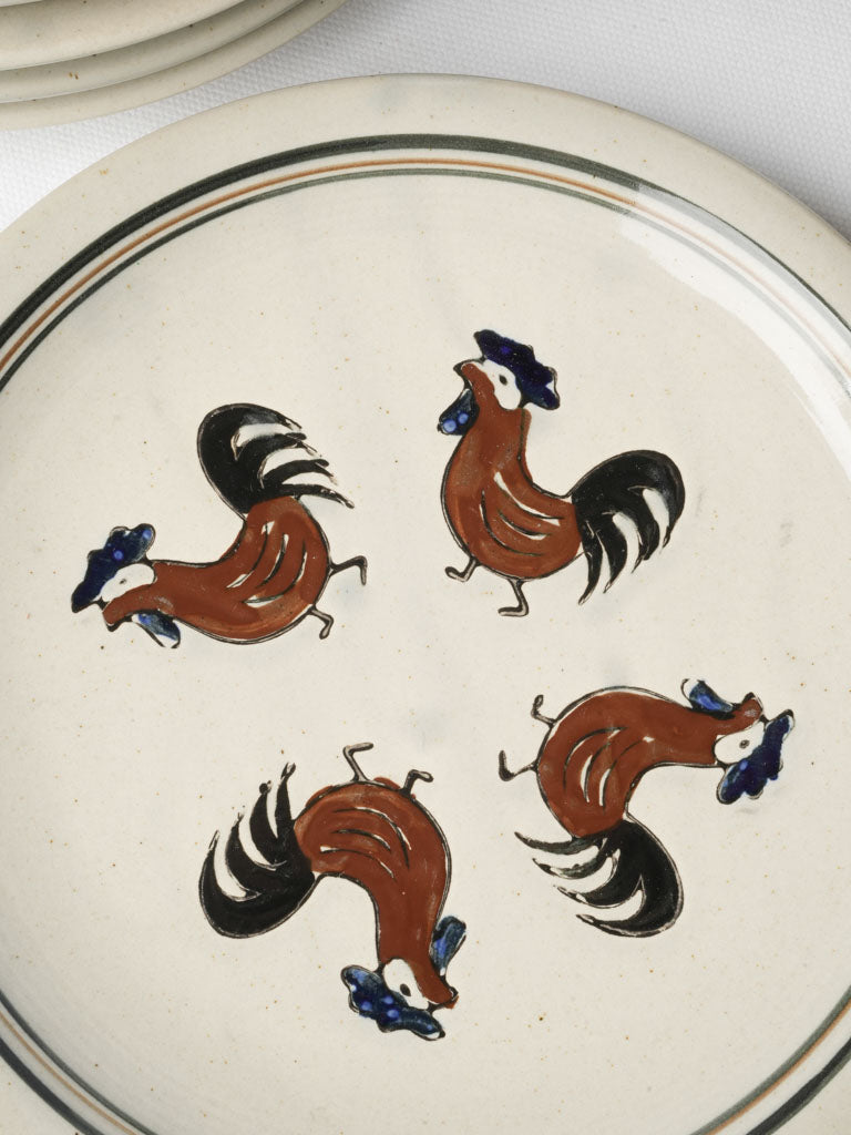 Durable ceramic dining plate set