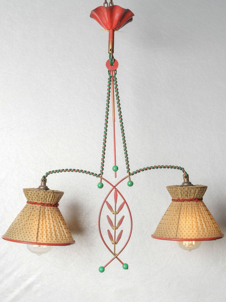 Elegant, vintage French light fixture