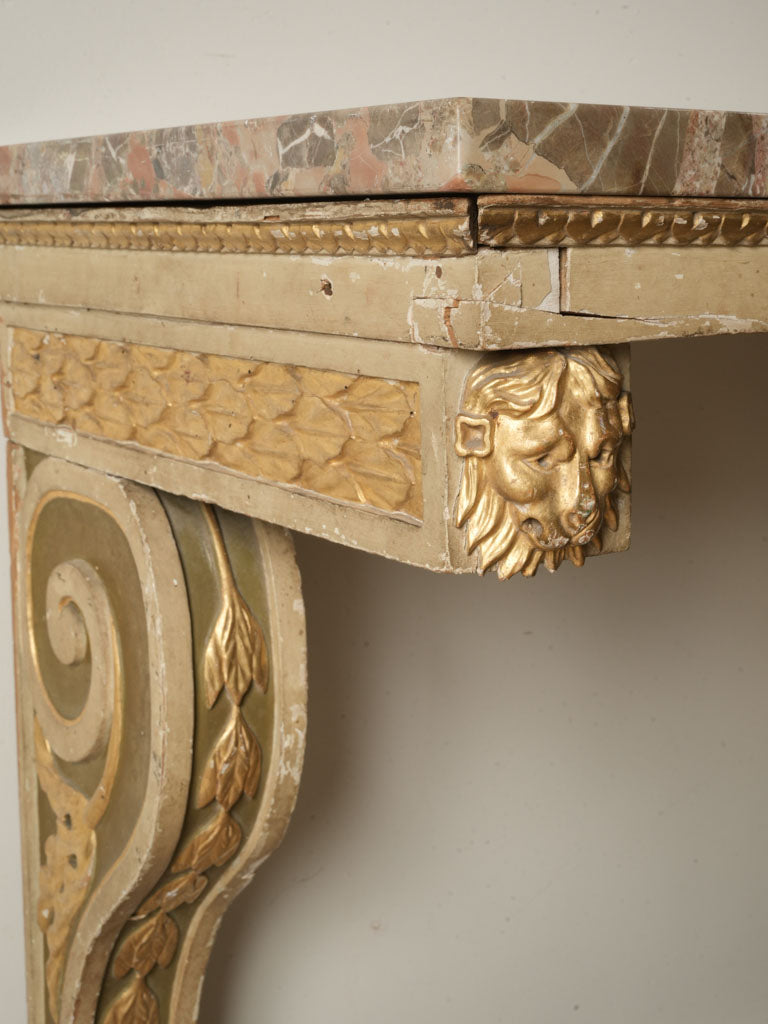 Sophisticated Empire style wall console  