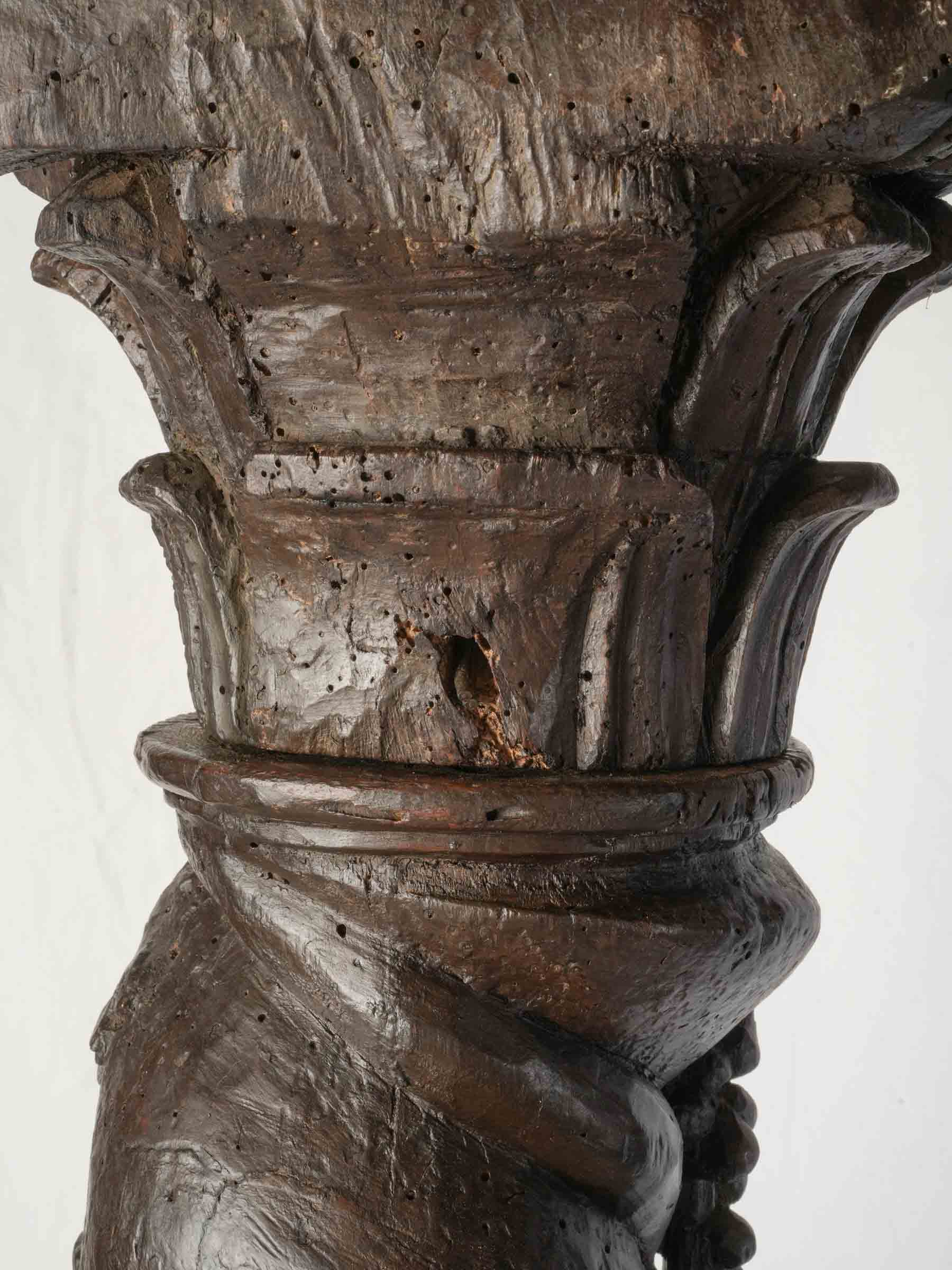 Timeworn Baroque vine columns