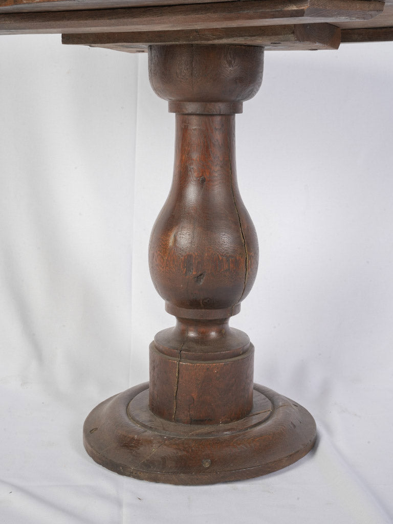 Mellow patina round side table