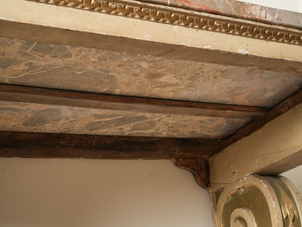 Dramatic gilt and breccia console  