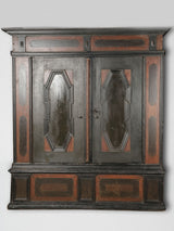 Antique lacquered Dutch wardrobe armoire