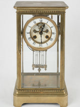 Delicate antique bronze Parisian clock