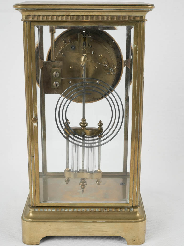 Beautiful 1800s bronze cage clock