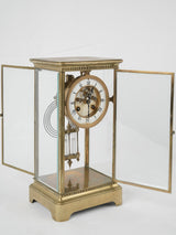 Exquisite 19th-century mercurial pendulum timepiece