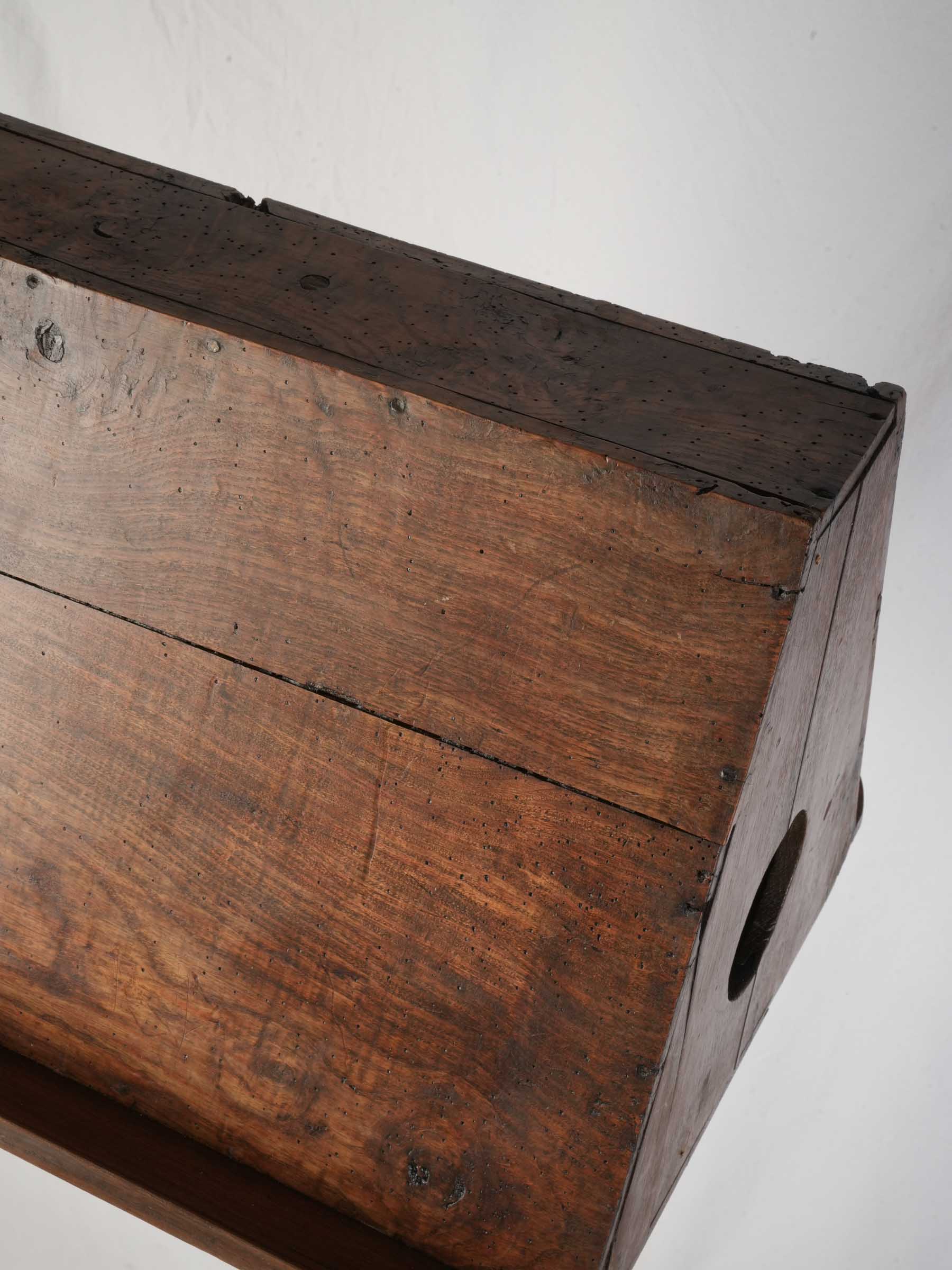 Distinctive walnut oak Italian lectern  