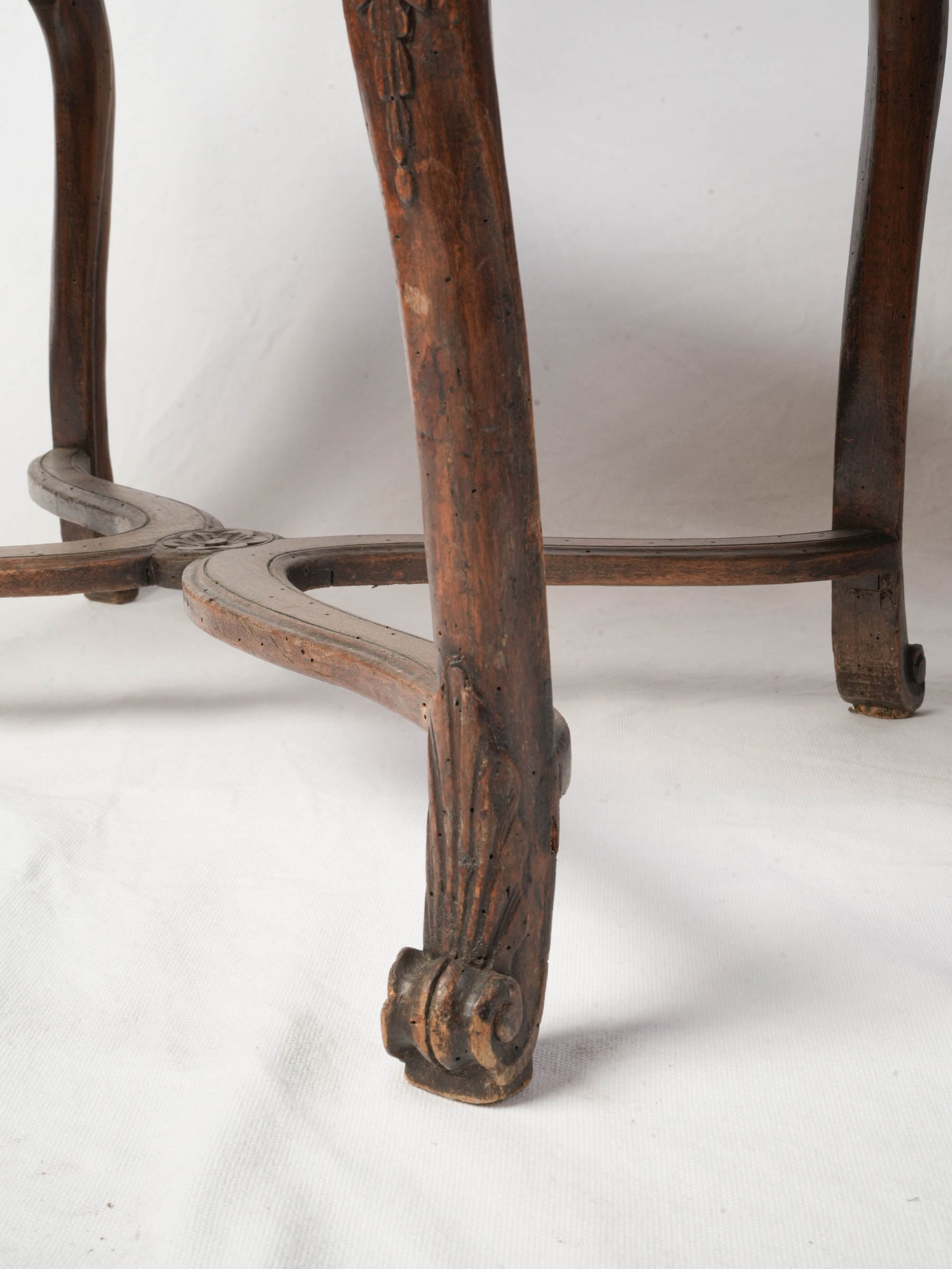 Near Pair of Early 18th Century Régence Caned Armchairs - 37¾" x  25½"