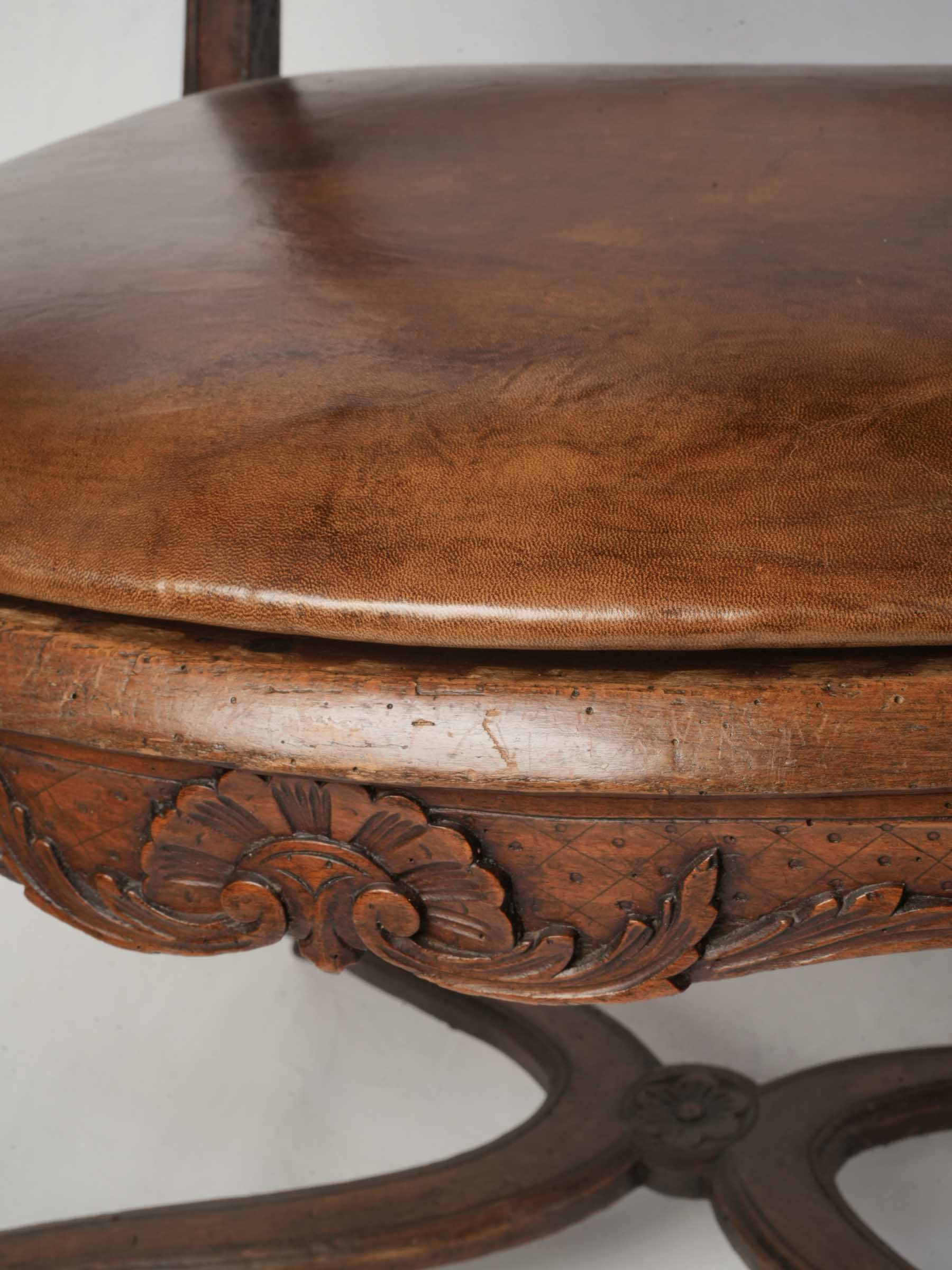 Near Pair of Early 18th Century Régence Caned Armchairs - 37¾" x  25½"