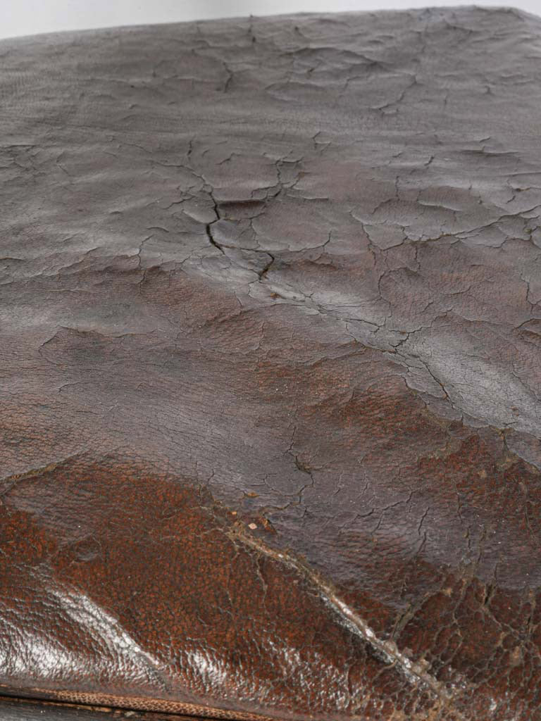 Pair Of Late 18th Century Swedish Gustavian Chairs W/ Original Leather - 37½"