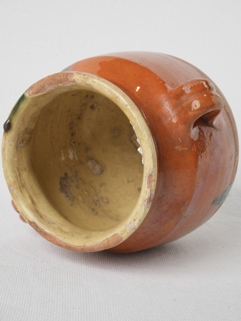 Weathered terracotta grease pot