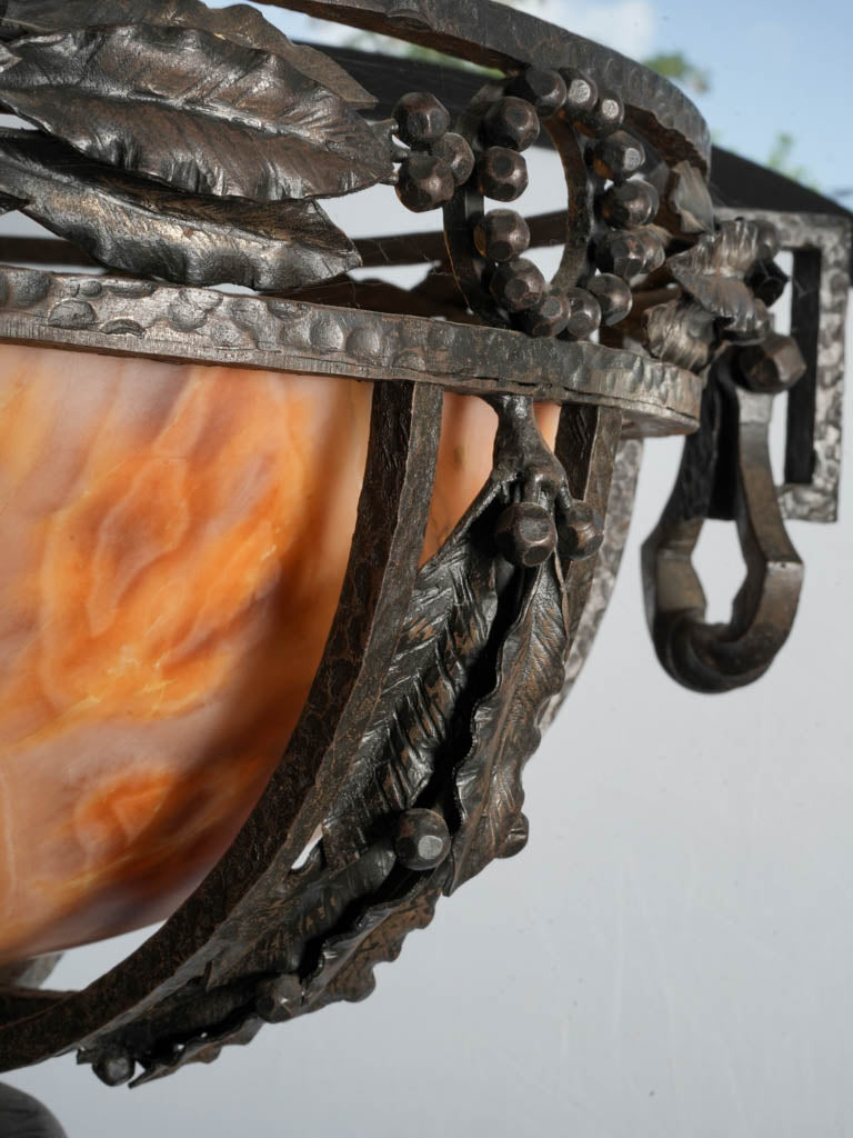 Antique Edgar Brandt-style floor lamp  