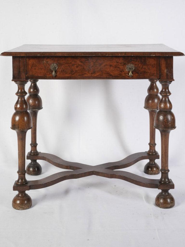 Exquisite burl marquetry desk