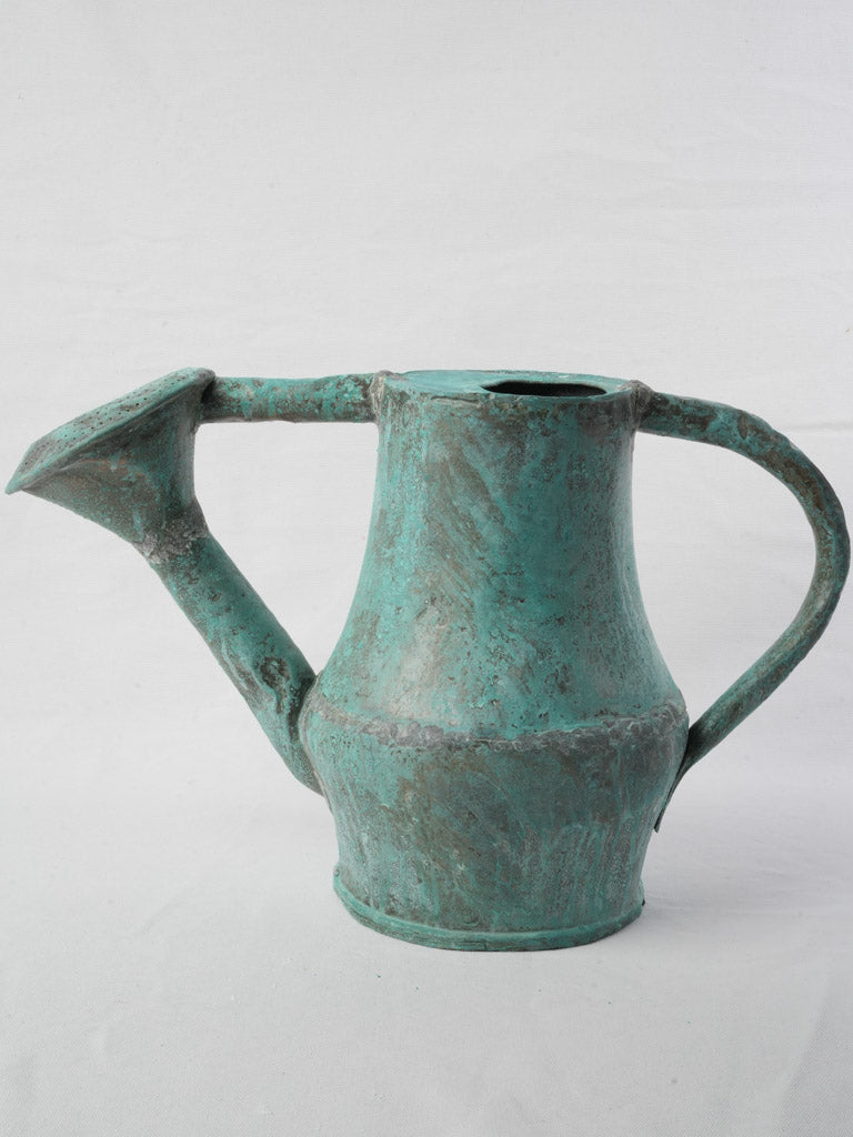 Verdigris aged copper watering accessory  