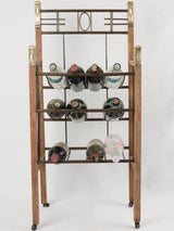 Antique timber-framed bottle carrier