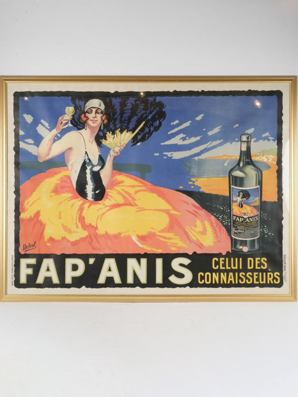 Vintage French Fap'Anis Lithograph Poster