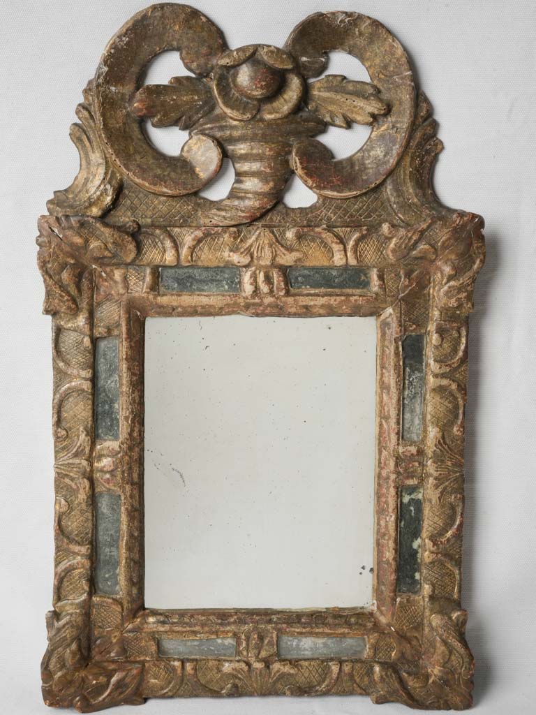 Antique giltwood parclose mirror