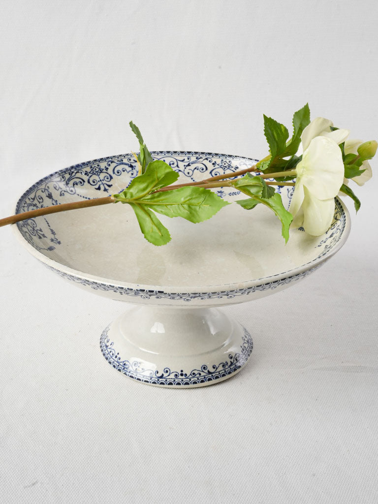 Petite Late 19th-Century Ironstone Footed Presentation Dish