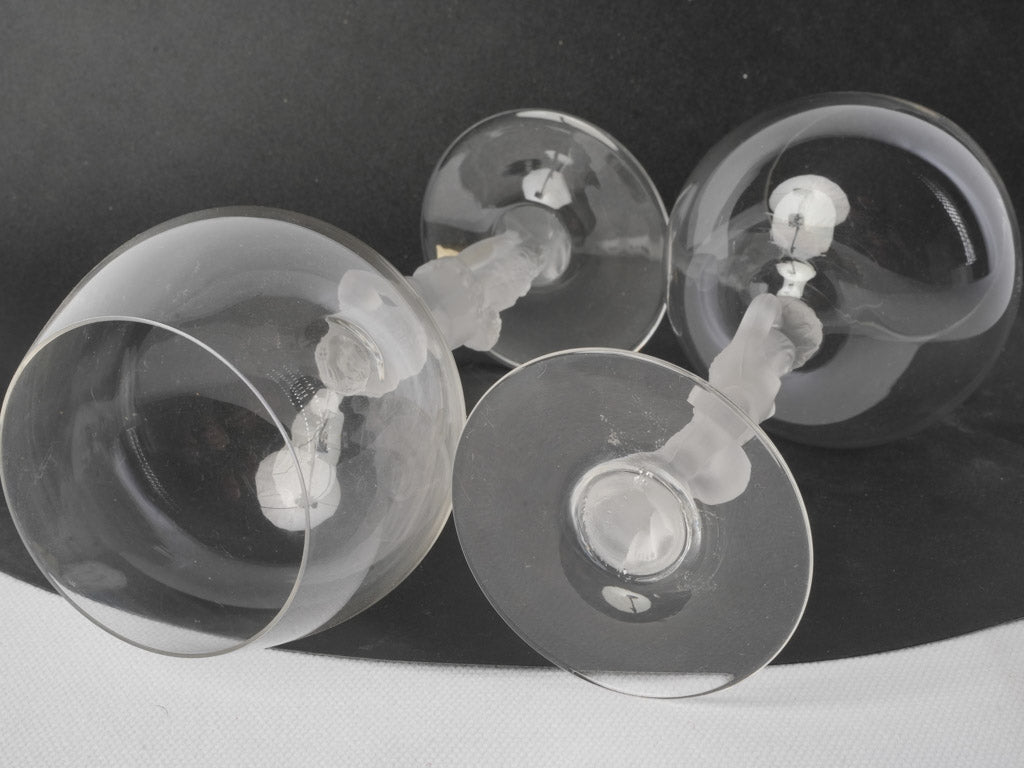 Collectible Bayel figural glasses  