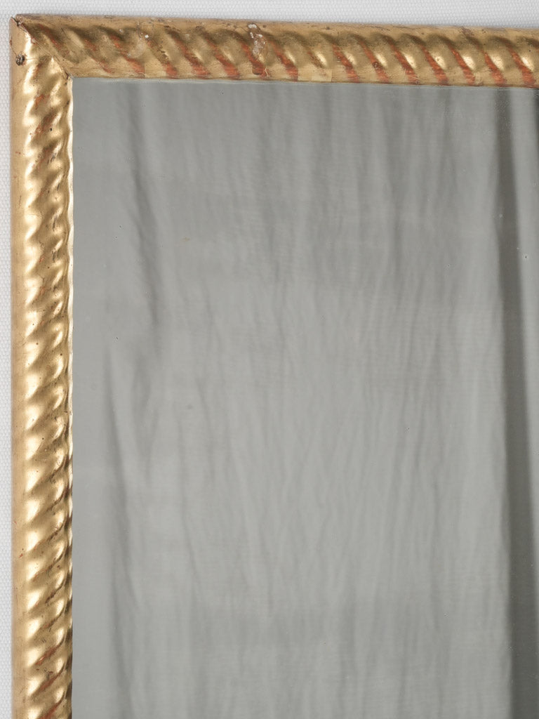 Antique Riveting Gilded French Mirror