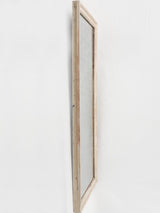 Rectangular Louis XVI Mirror w/ beading & beige patina 40½" x 23¼"