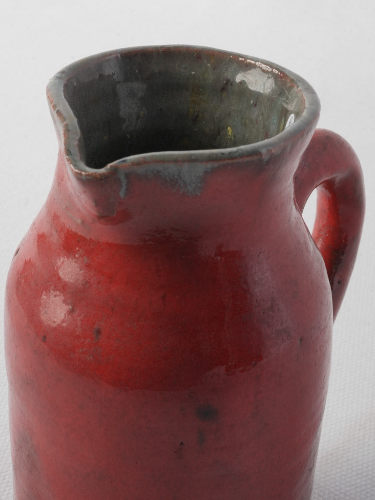 Exquisite French red-glazed vase  