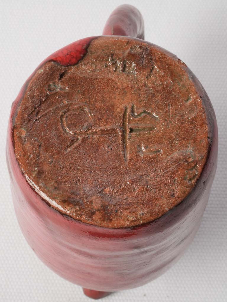 Classic ceramic pitcher with handle