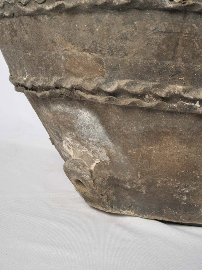 Monumental 18th Century Spanish Black Clay Jar - 22½"