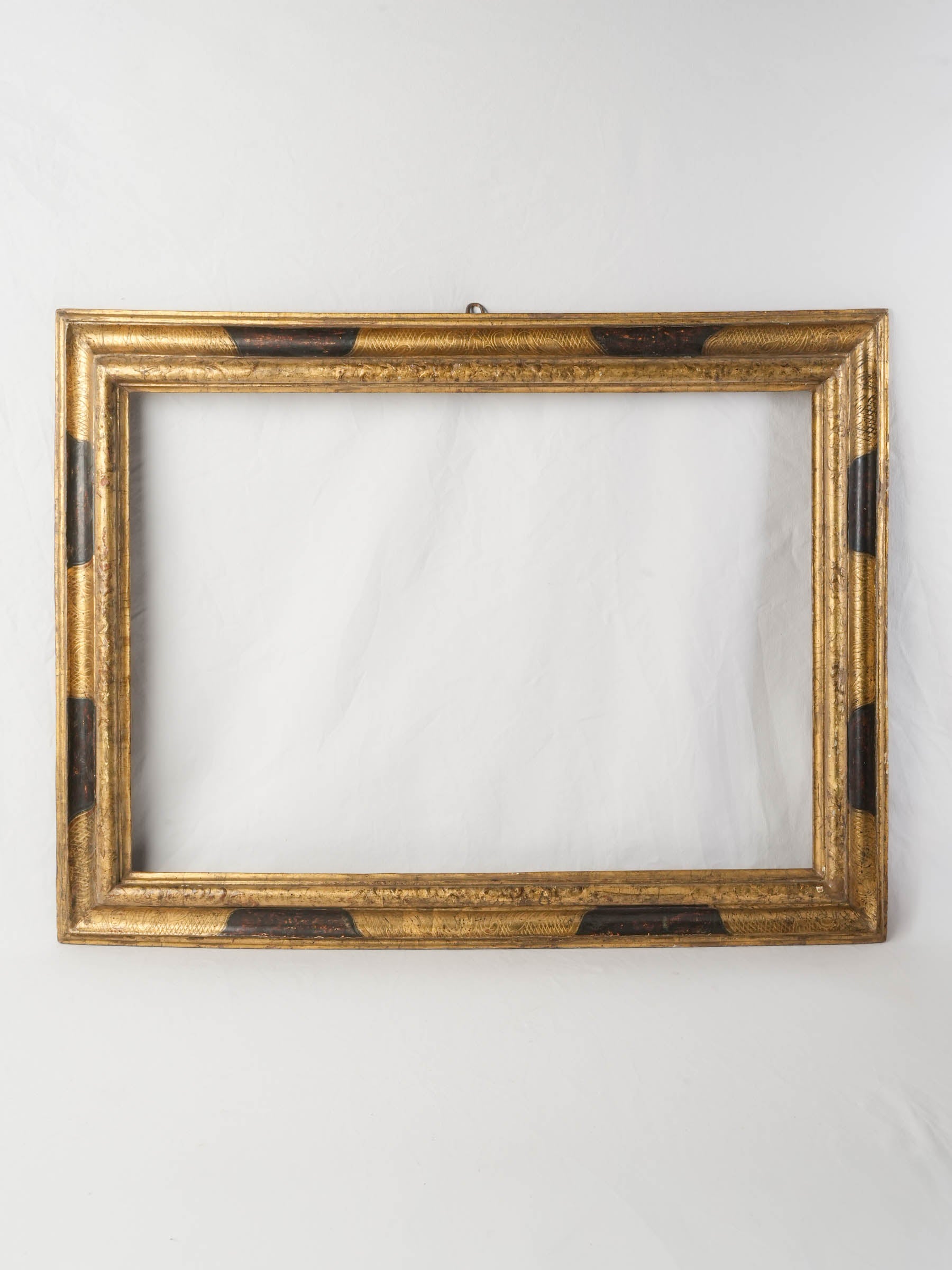 Antique Italian Giltwood & Faux-Tortoiseshell Frame, Early 18th Century - 28¾" x 37"