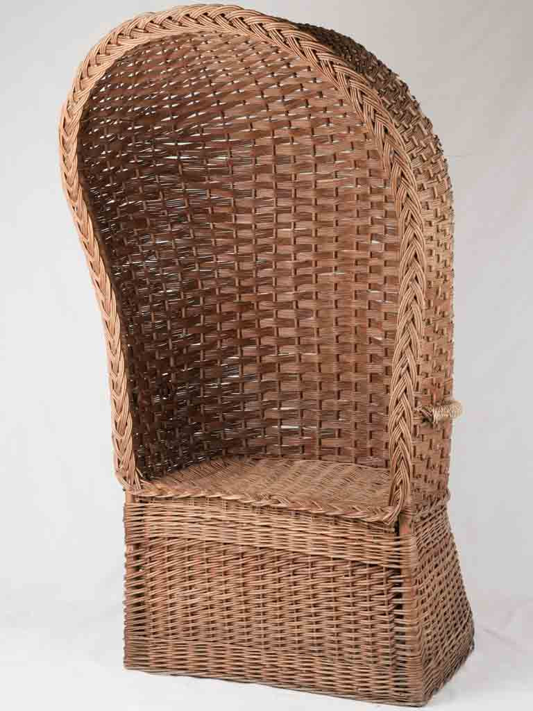 Rare wicker sun chair - 1900s