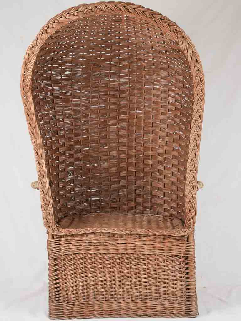 Rare wicker sun chair - 1900s