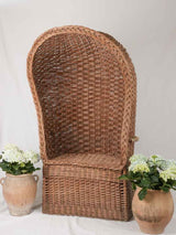 Rare wicker sun chair - 1900s