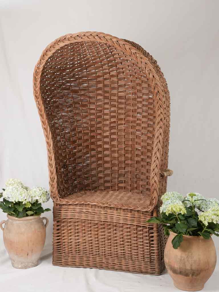 Classic 1900s woven garden chair