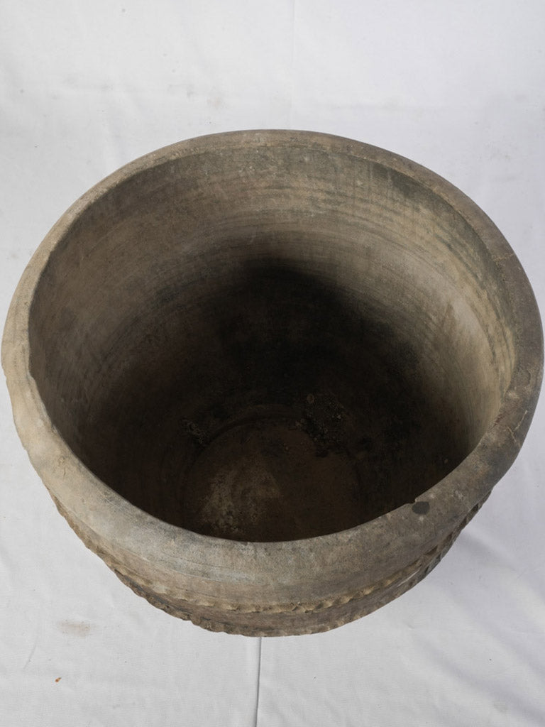 Monumental 18th Century Spanish Black Clay Jar - 22½"