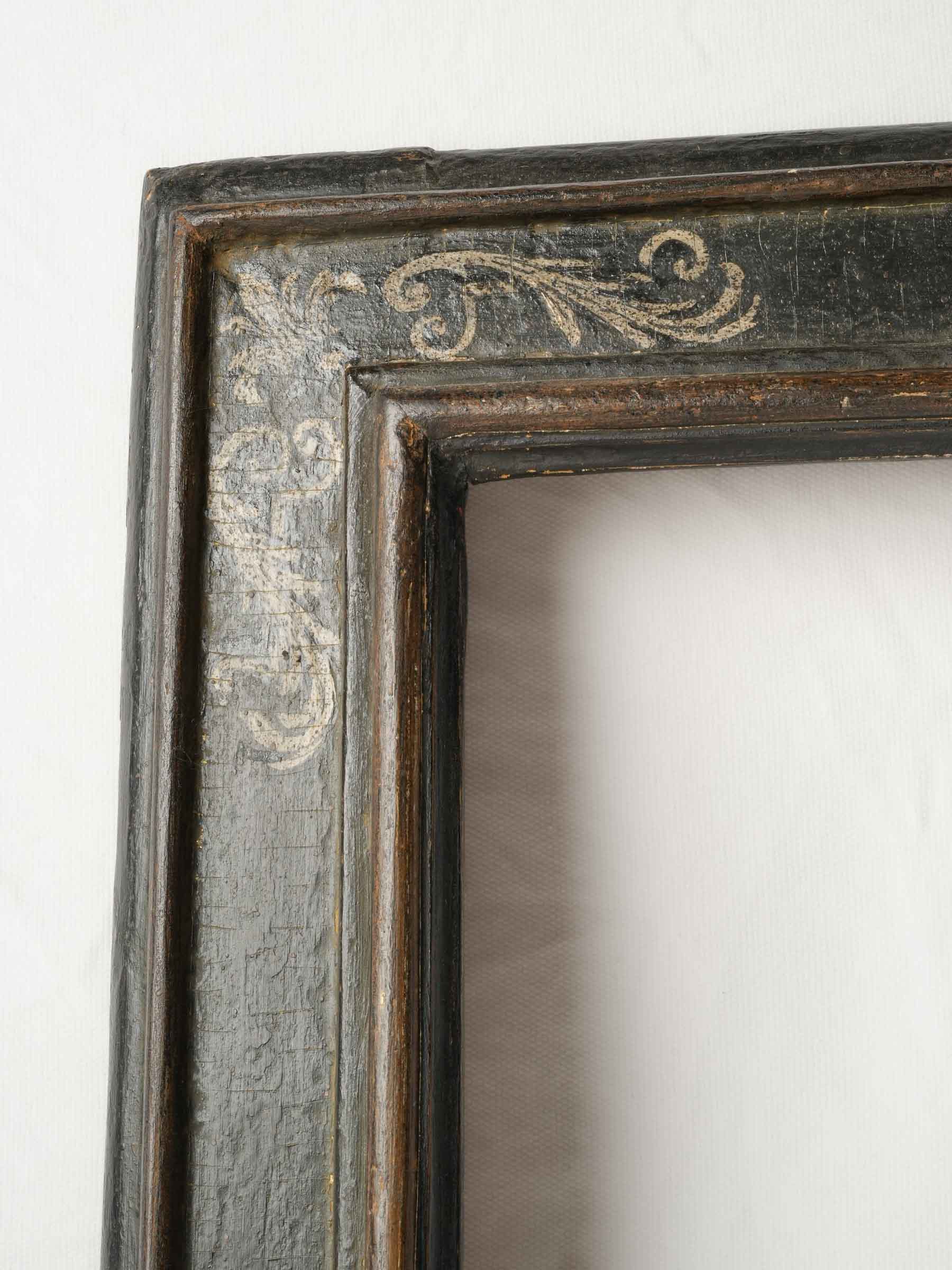 Large Antique Italian Cassetta Frame w/ Attractive Patina, circa 1700 - 33¾" x 27½"