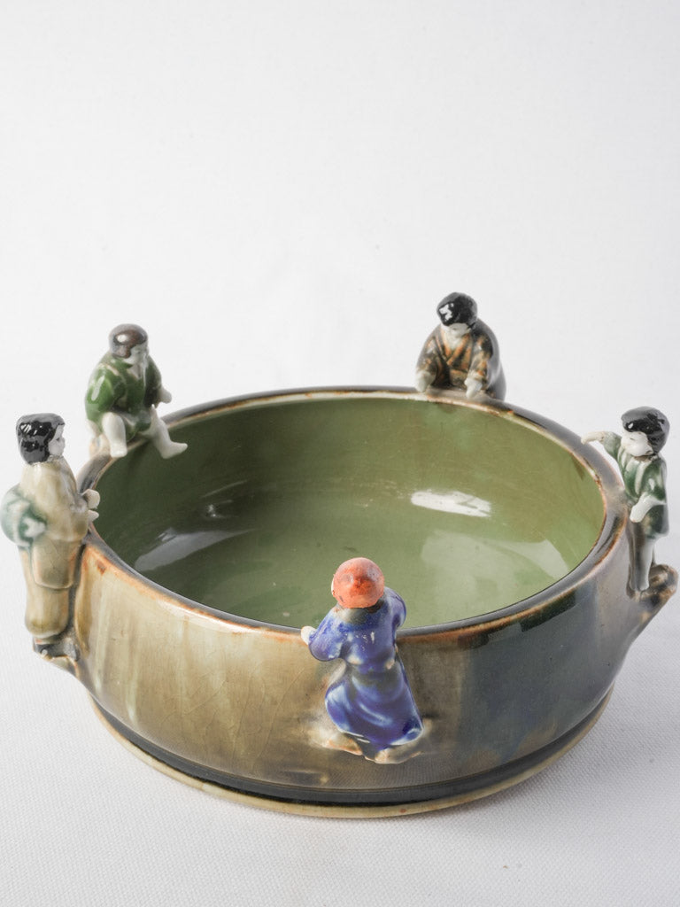 Antique ceramic Japanese fish bowl  