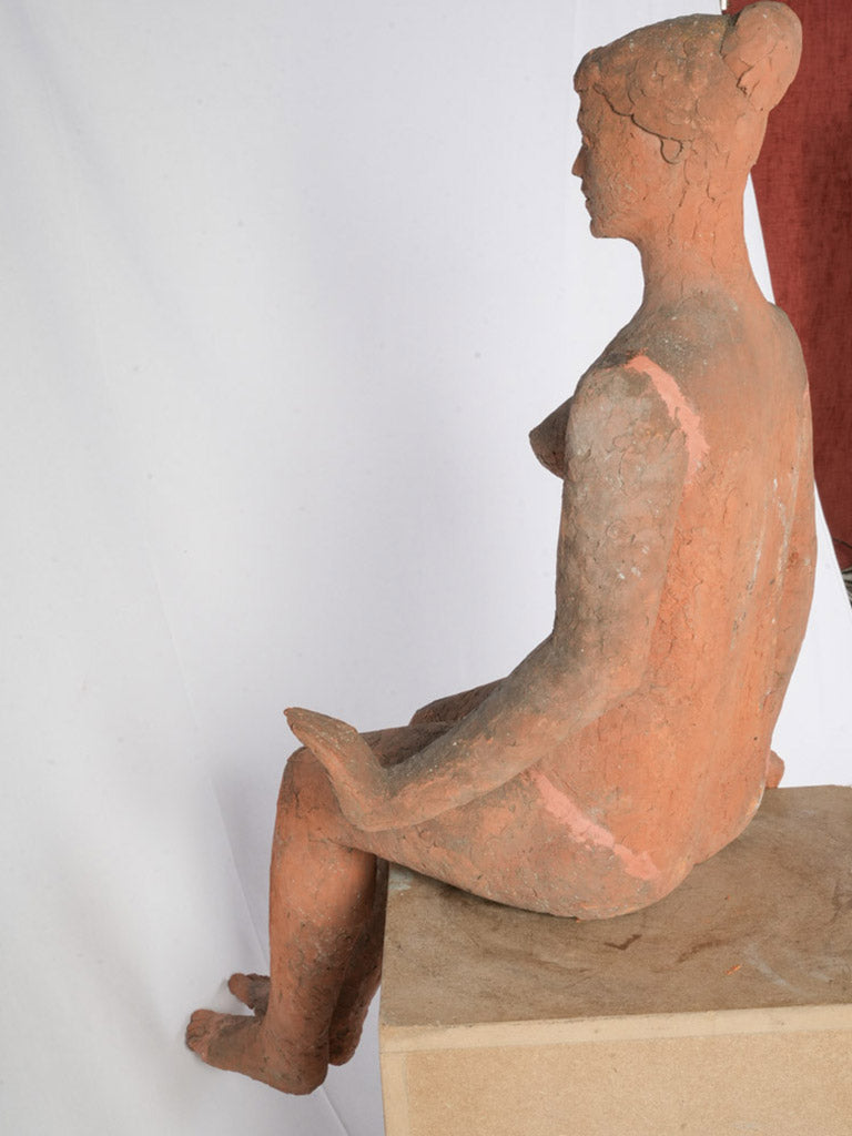 Simplified modernist form statue  