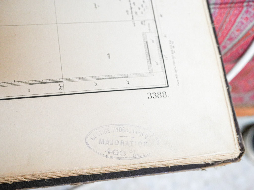 Richly-textured linen-backed charts  