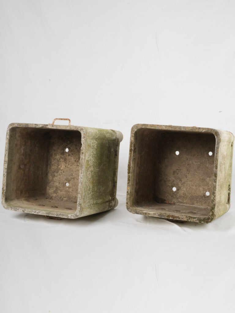Historical textured Willy Guhl planters