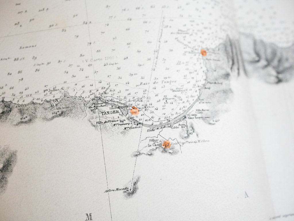 Majestic antique navigation atlas  