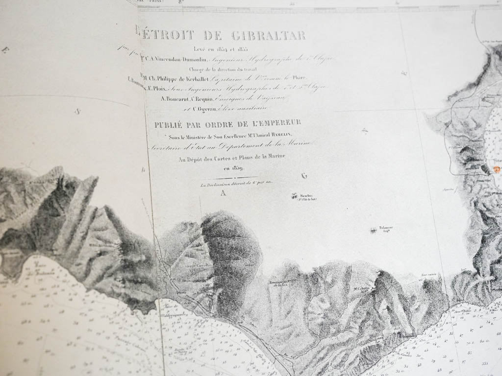 Authentic 19th-century nautical atlas  